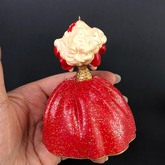 NOB HALLMARK Vintage 1993 Holiday Barbie Christmas Ornament Keepsake Red Dress - Picture 6 of 6
